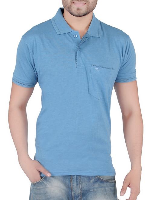 light blue cotton tshirt - 13066788 - Very Small Image - 1