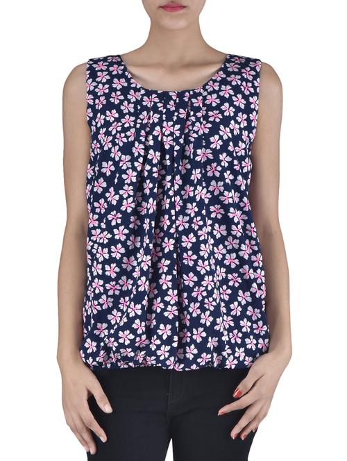 blue printed top - 1306757 - Very Small Image - 1