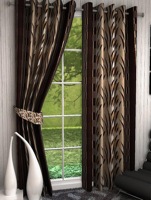 home fantasy beautiful long door curtain-2 pcs - 13068168 - Very Small Image - 1