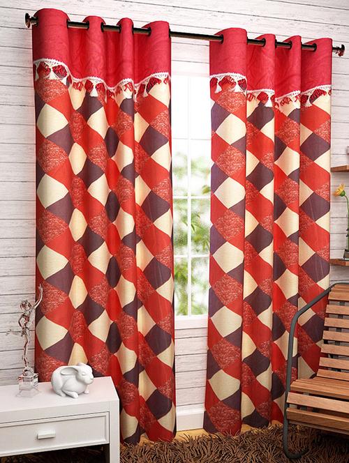 home fantasy desinger window curtain-4 pcs - 13068317 - Very Small Image - 1