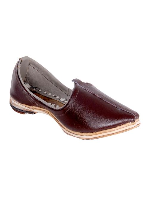 brown leatherette slip on juti - 13068434 - Very Small Image - 1
