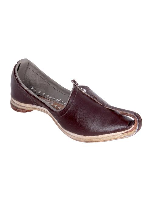 brown leatherette slip on juti - 13068436 - Very Small Image - 1