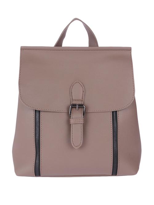 beige synthetic leather backpack - 13069175 - Very Small Image - 1