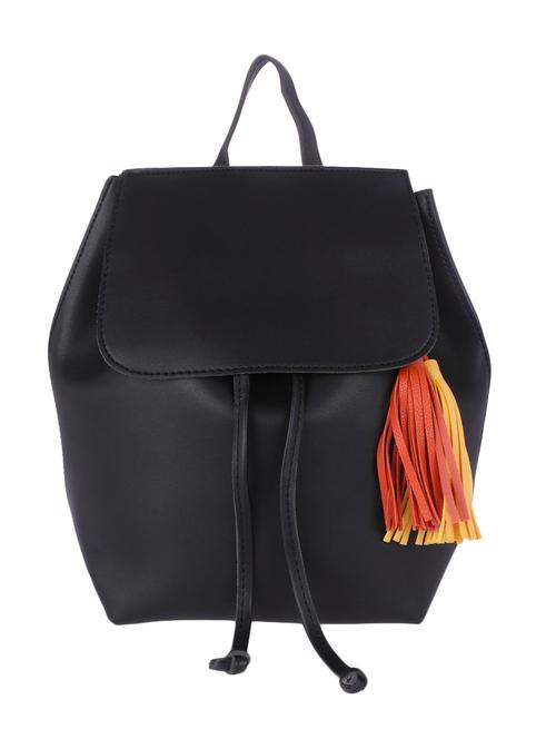 black synthetic leather backpack - 13069176 - Very Small Image - 1