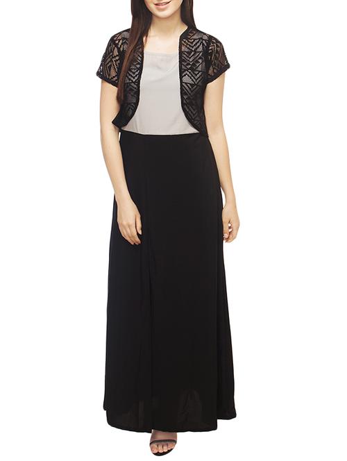 black crepe dress - 13069984 - Very Small Image - 1