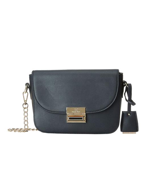 black leatherette sling bag - 13072668 - Very Small Image - 1
