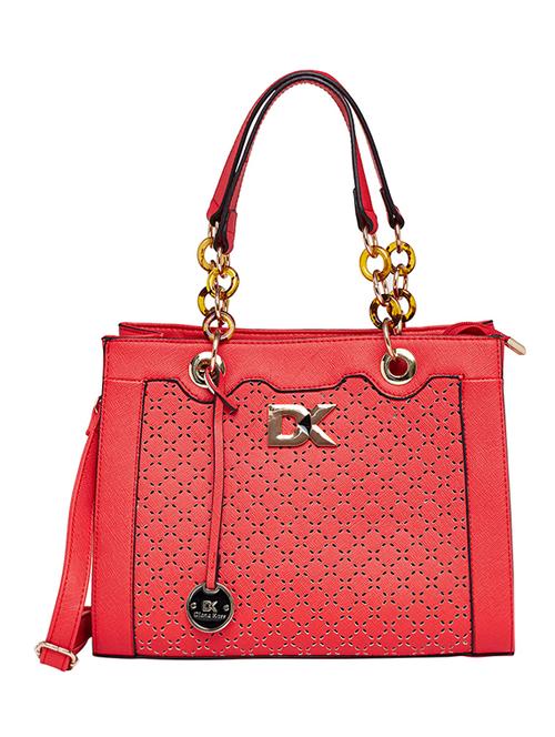 red leatherette handbag - 13072711 - Very Small Image - 1