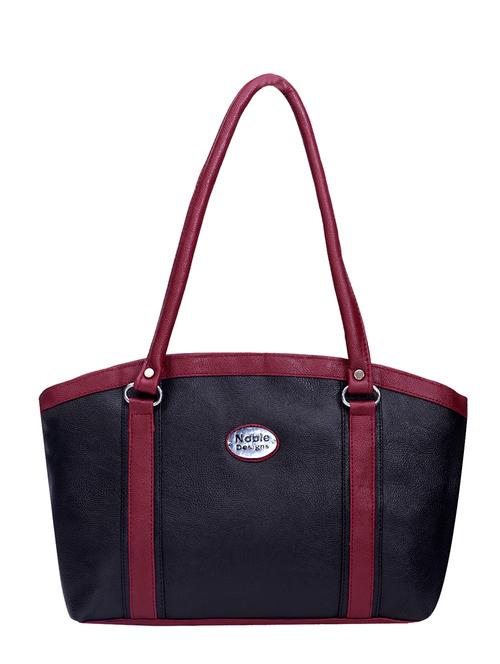 black leatherette handbag - 13073454 - Very Small Image - 1