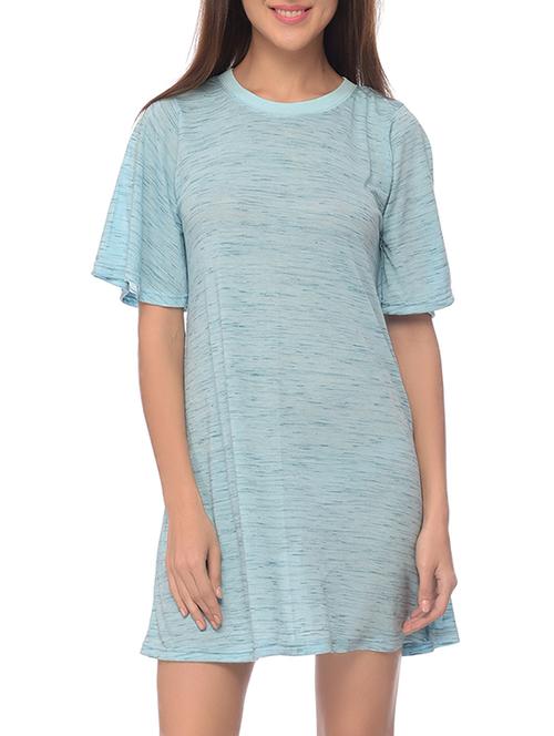 light blue jersey aline dress - 13075184 - Very Small Image - 1