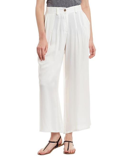 white viscose trouser - 13075964 - Very Small Image - 1