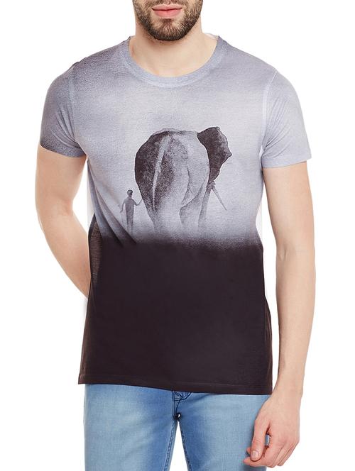 grey polyester t-shirt - 13077494 - Very Small Image - 1