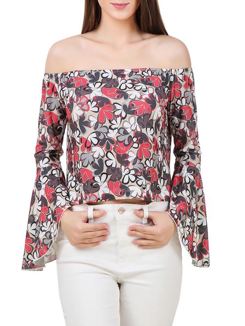 multicolored printed hosery top - 13078363 - Very Small Image - 1