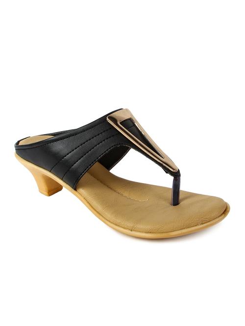 black leatherette sandals - 13079497 - Very Small Image - 1