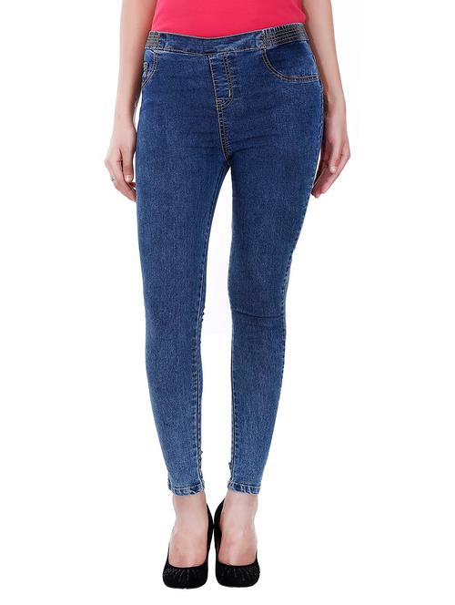 dark blue denim jeggings - 13081164 - Very Small Image - 1