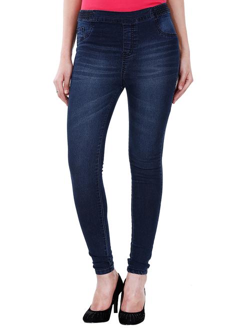 dark blue denim jeggings - 13081166 - Very Small Image - 1