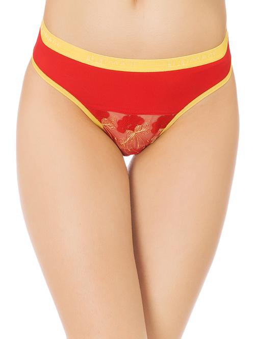 red cotton bikini panty - 13082826 - Very Small Image - 1