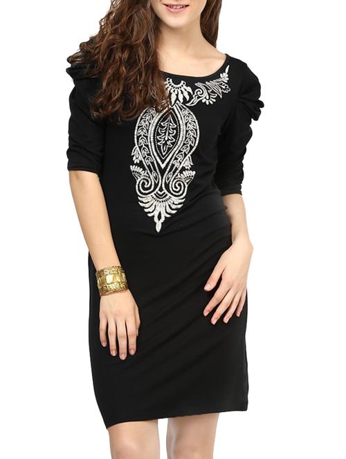 black jersey dress - 13082924 - Very Small Image - 1