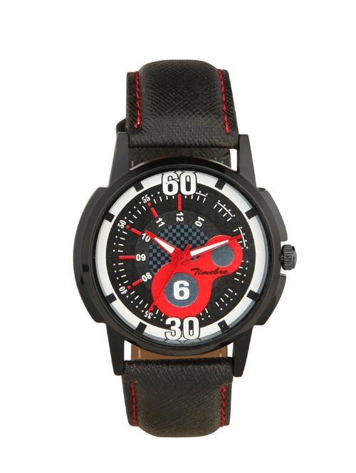 timebre men cherry black casual analog watch - 13086329 - Very Small Image - 1