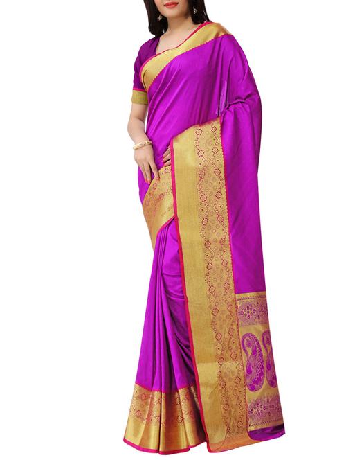 pink silk paithani saree - 13086523 - Very Small Image - 1