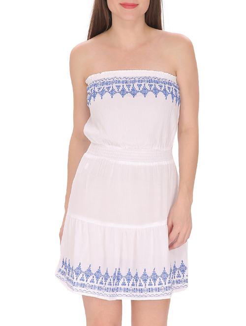 white viscose dress - 13087150 - Very Small Image - 1