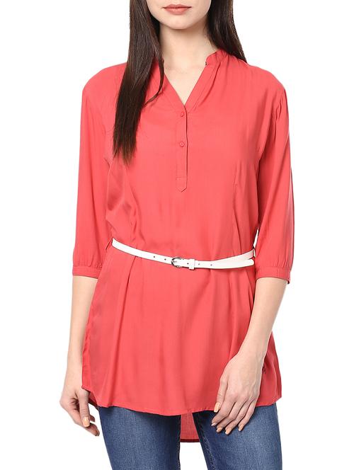 red rayon asymmetric top - 13089101 - Very Small Image - 1