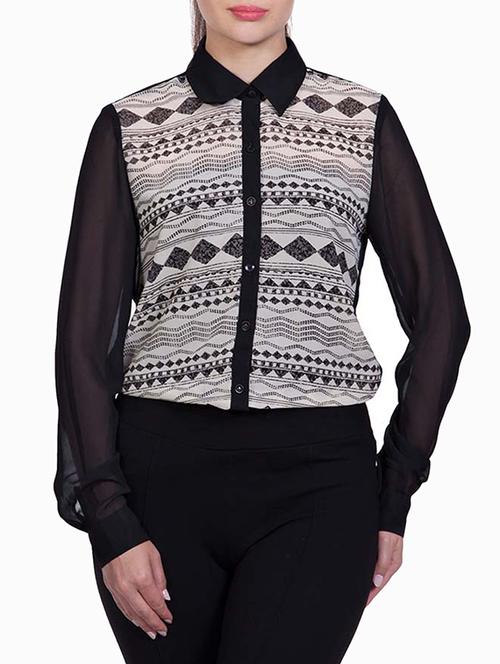 black printed casual shirt - 1309018 - Very Small Image - 1