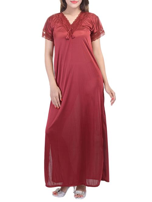 red satin gown - 13091591 - Very Small Image - 1