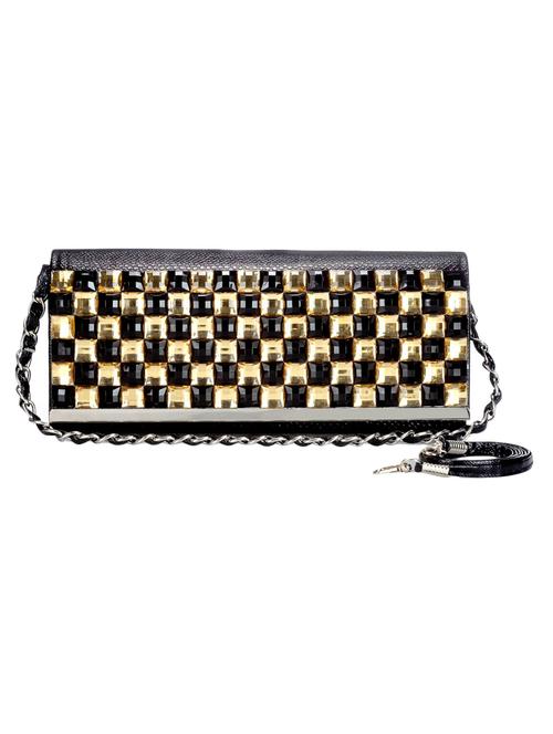 black shimmer clutch - 13091959 - Very Small Image - 1