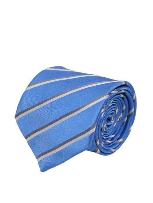 blue micro fiber tie - 13092326 - Very Small Image - 1
