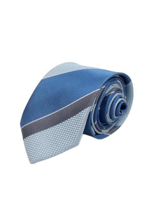 blue micro fiber tie - 13092374 - Very Small Image - 1