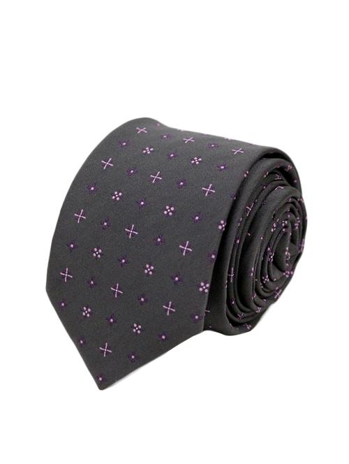 grey micro fiber tie - 13092412 - Very Small Image - 1
