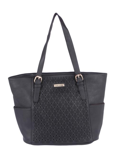 black leatherette handbag - 13093770 - Very Small Image - 1