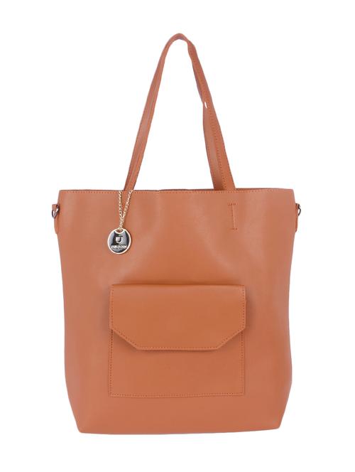 tan leatherette tote - 13093776 - Very Small Image - 1