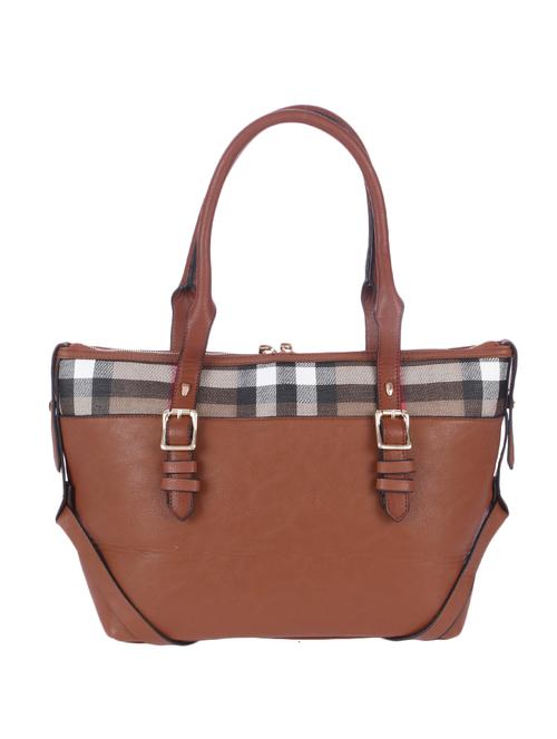 brown leatherette handbag - 13093787 - Very Small Image - 1