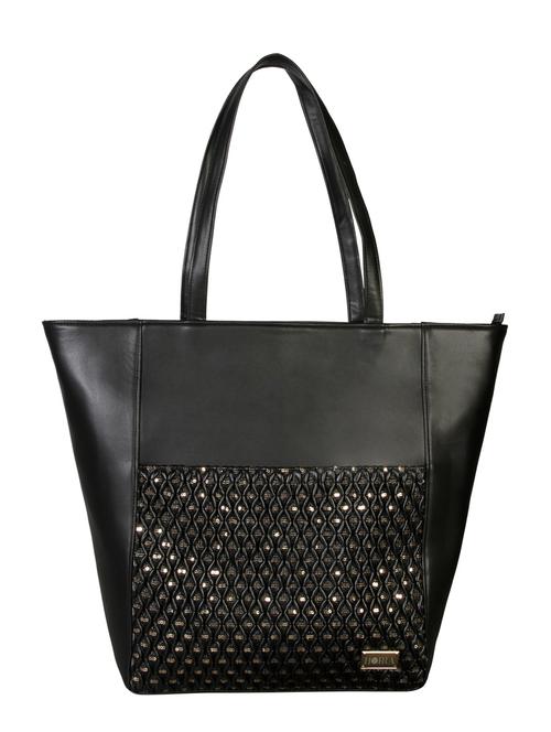 black leatherette handbag - 13094071 - Very Small Image - 1