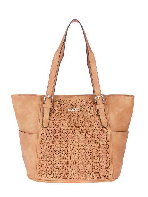 beige leatherette handbag - 13094114 - Very Small Image - 1