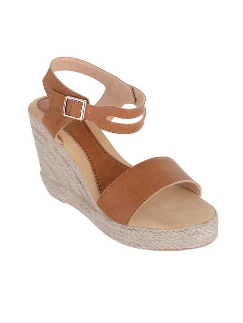tan ankle strap wedge - 13095238 - Very Small Image - 1
