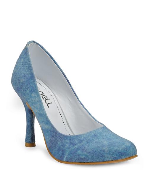 blue canvas slip on pumps - 13095271 - Very Small Image - 1