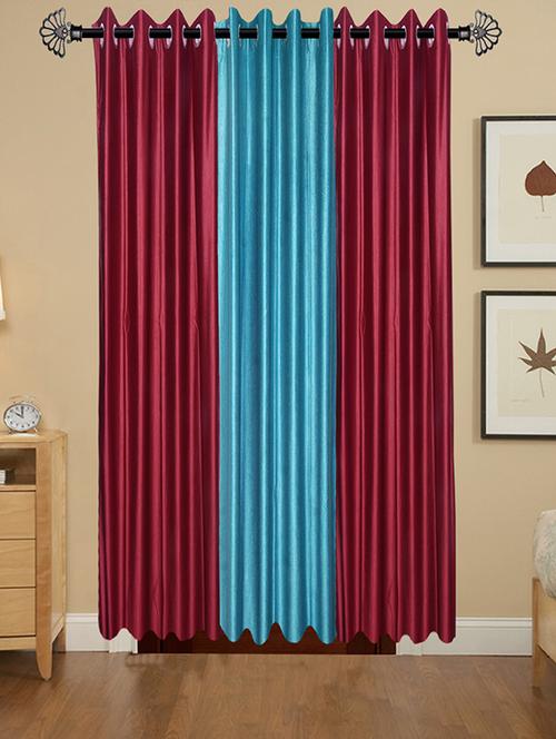 solid crush door curtain set of 3 84 x 48 in(size : 213 x 122 cm) - 13095857 - Very Small Image - 1