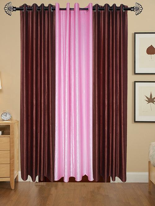 solid crush door curtain set of 3 84 x 48 in(size : 213 x 122 cm) - 13095870 - Very Small Image - 1