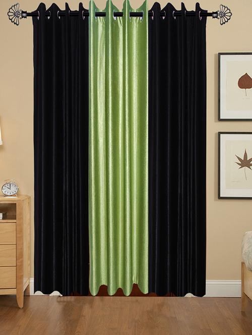 solid crush door curtain set of 3 84 x 48 in(size : 213 x 122 cm) - 13095901 - Very Small Image - 1