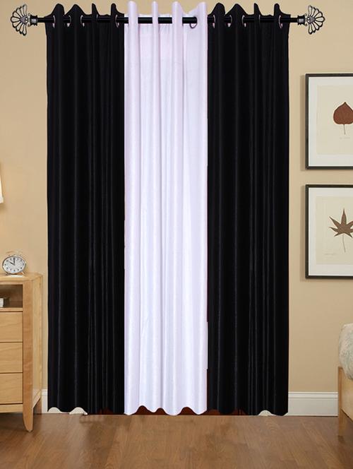 solid crush door curtain set of 3 84 x 48 in(size : 213 x 122 cm) - 13095904 - Very Small Image - 1