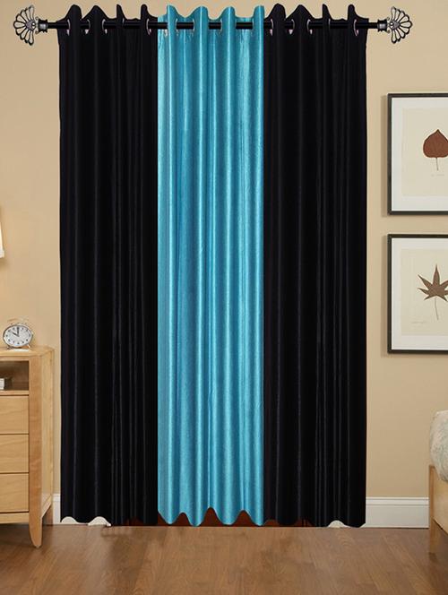 solid crush door curtain set of 3 84 x 48 in(size : 213 x 122 cm) - 13095905 - Very Small Image - 1