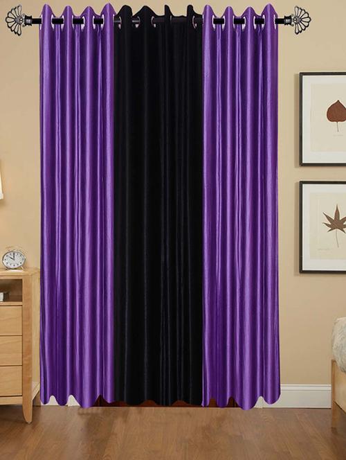 solid crush door curtain set of 3 84 x 48 in(size : 213 x 122 cm) - 13095916 - Very Small Image - 1