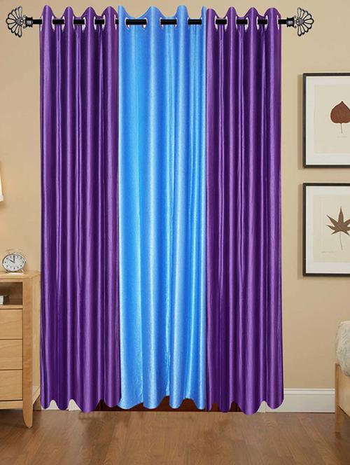 solid crush door curtain set of 3 84 x 48 in(size : 213 x 122 cm) - 13095925 - Very Small Image - 1