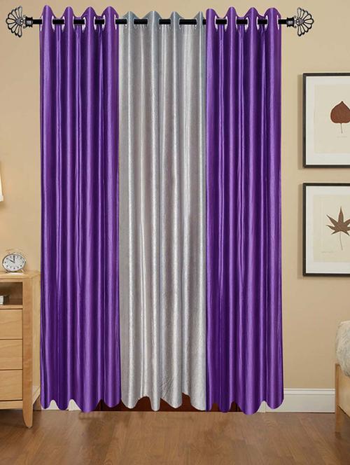 solid crush door curtain set of 3 84 x 48 in(size : 213 x 122 cm) - 13095927 - Very Small Image - 1
