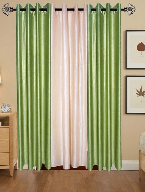 solid crush door curtain set of 3 84 x 48 in(size : 213 x 122 cm) - 13095931 - Very Small Image - 1