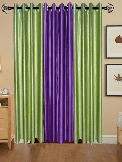 solid crush door curtain set of 3 84 x 48 in(size : 213 x 122 cm) - 13095933 - Very Small Image - 1
