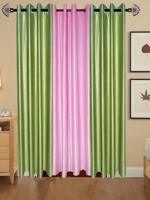 solid crush door curtain set of 3 84 x 48 in(size : 213 x 122 cm) - 13095934 - Very Small Image - 1
