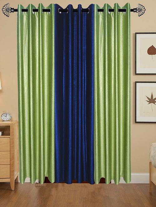 solid crush door curtain set of 3 84 x 48 in(size : 213 x 122 cm) - 13095939 - Very Small Image - 1